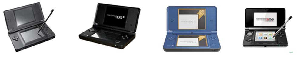 Assistencia Técnica de Games Nintendo DS, DS Lite, DSi, DSi XL, 3DS, 3DS XL